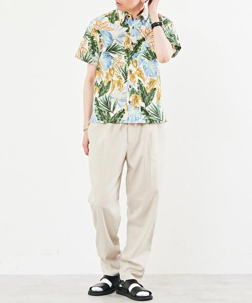 MEN'S MELROSE 夏季男士 格纹清凉感polo领短袖花衬衫 商品图4