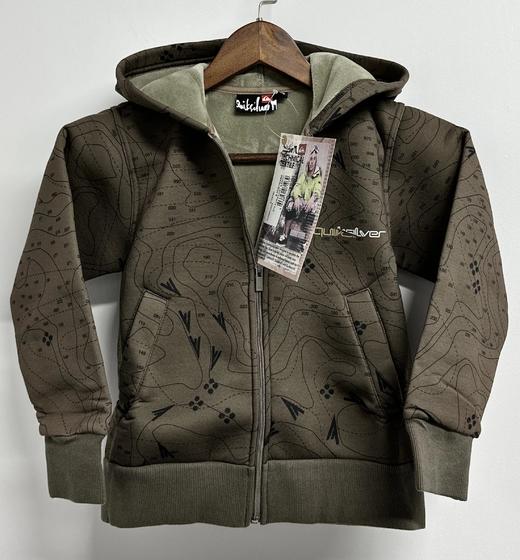 Quiksilver户外运动品牌最新法国原单拉链连帽拉绒卫衣（青少年款） 商品图0