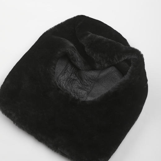 ROMI STUDIO进口西班牙美利奴皮毛一体连帽皮草套脖RWDSPT1909 商品图3