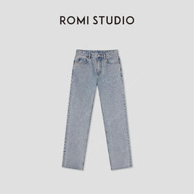 ROMI STUDIO浅蓝色经典直筒牛仔裤 RWCSX82122