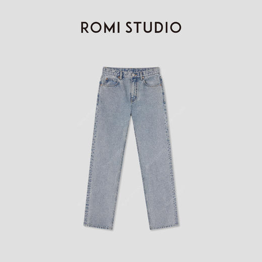 ROMI STUDIO浅蓝色经典直筒牛仔裤 RWCSX82122 商品图0