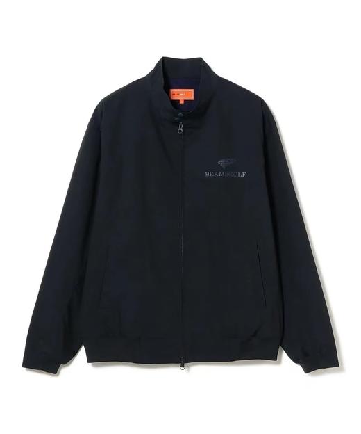 BEAMS 高尔夫 男款 橙标系列防水按扣立领摆动弹力全拉链夹克外套 商品图11