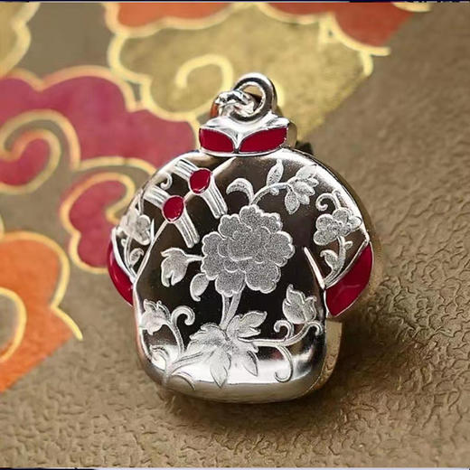 【深圳国宝造币】一世贴心纯银小棉袄纯银吊坠 商品图2