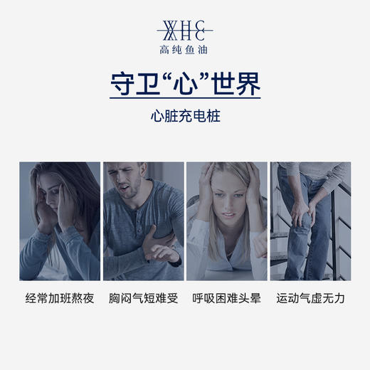 WHC辅酶Q10软胶囊还原型泛醇100mg高含量心脏供氧养护成人60粒 商品图1
