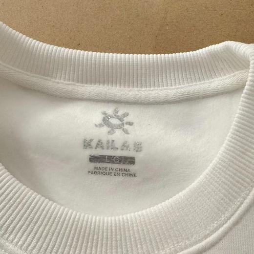 F013019圆领胸口刺绣logo加绒卫衣上衣男女同款 商品图12