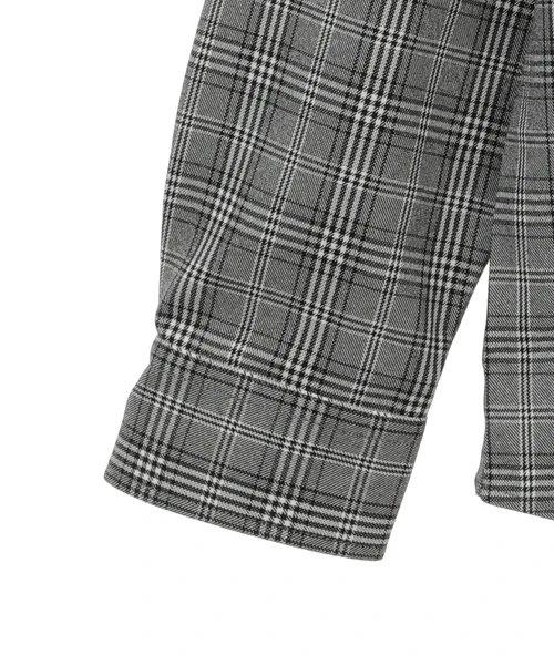 MEN'S MELROSE 男士 经典日系格纹带领衬衫 休闲长袖衬衣 商品图14