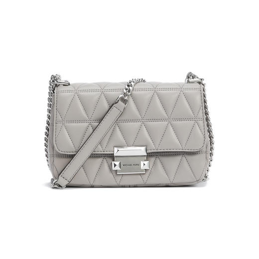 191262364211 迈克高仕MICHAEL KORS MK San 菱格衔缝小香风链条通勤皮质单肩斜挎包【21*6*14cm】 商品图1