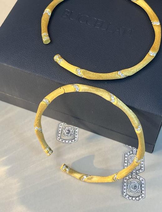 节节高升 所愿皆成 镯子体型圆润饱满 竹节拉丝镯 近圆形 侧面开口镯子  银镀金首饰（非质量问题  不退不换） 商品图1