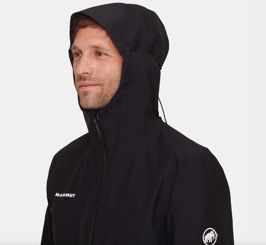 【现货上新超惠秒】MAMMUT猛犸象 男士 透气防风防水 轻便徒步硬壳连帽冲锋衣夹克12536 商品图4