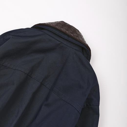 ROMI STUDIO“复古摩登”进口小羊皮编织领立体夹克外套 RWCAS87506 商品图5