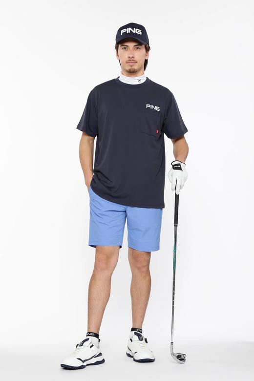 PING 男士高尔夫 夏季 logo口袋短袖T恤 弹力透气 商品图1