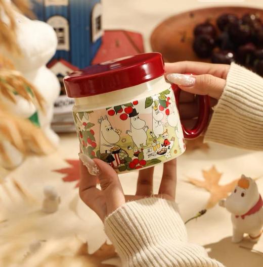 姆明复古实用陶瓷花茶杯|完全瓷化，骤冷骤热不易炸裂|带盖带茶漏 商品图0