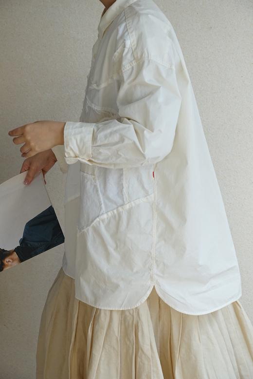 CaseyCasey限量款多工艺拼布衬衣 商品图1