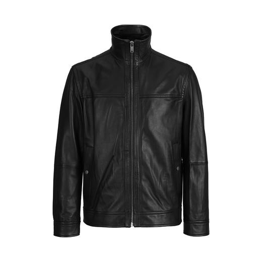 【上新超惠秒】BOSS 男士 纳帕皮衬衫式夹克全羊皮皮衣外套 12537 商品图2