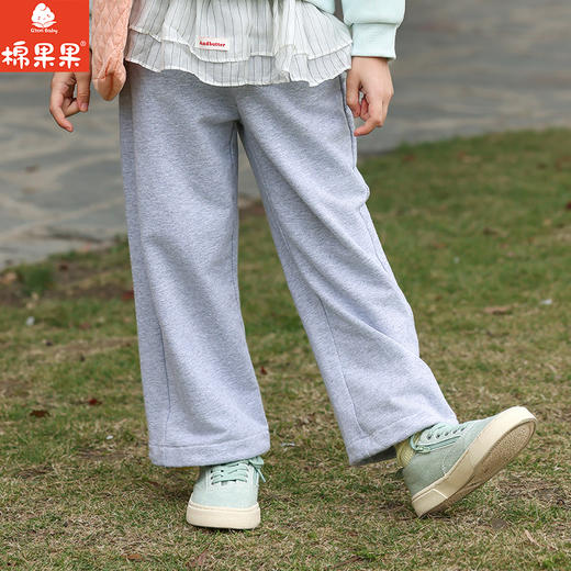 棉果果春季新品女童小线圈甜美针织长裤M122200226122 商品图0