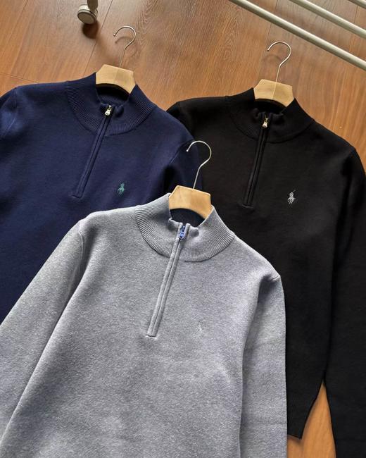 F013008男装精典款四分之一拉链针织毛衣针织衫 商品图4