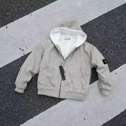 F013015新款“一件过冬”1500g仿水貂毛大理石座山雕连帽棉服 商品图7