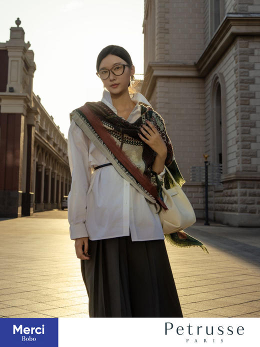 Petrusse贝图丝 PARIS LAINE 巴黎印象 羊毛方巾 商品图8
