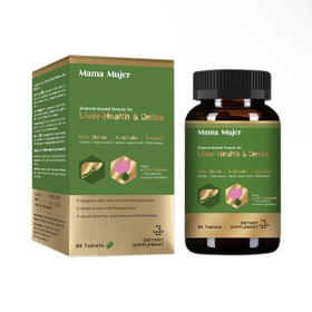 Mama Mujer 新西兰龙旰木护肝片 黄金双蓟DSP护肝 肝脏排毒代谢 脂肪肝 肝功异常 喝酒熬夜爆肝 PQQ辅酶Q10线粒体能量弹护心 60粒/瓶 MMMJ 保税仓发货