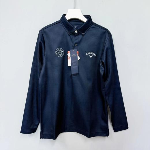 Callaway 高尔夫男士 经典基础款刺绣标千鸟格polo领衬衫 保暖发热 商品图1