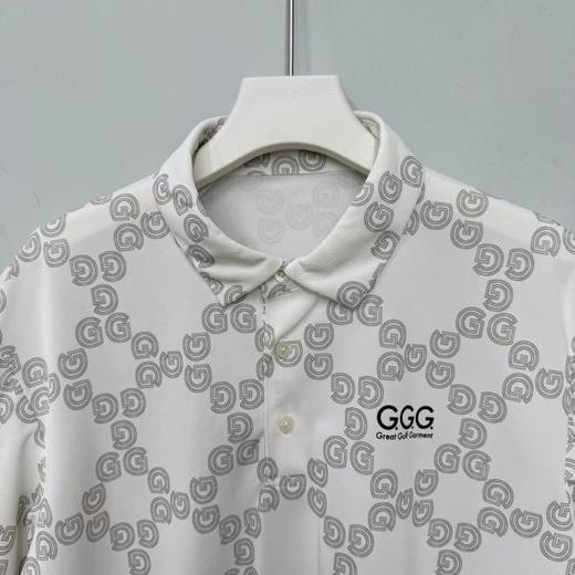 GGG高尔夫 男女同款 GGG印花短袖Polo衫 吸水速干防紫外线 商品图8