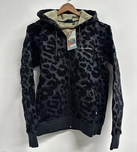 Quiksilver户外运动品牌最新法国原单拉链连帽拉绒卫衣