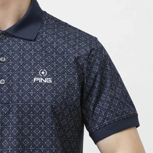 PING 高尔夫男士 春夏速干透气 高弹力网眼短袖Polo衫T恤 商品图8