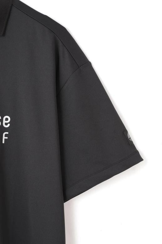 nano universe GOLF 男士 经典Polo衫短袖T恤 夏季宽松 翻领 简约字母印花 商品图4