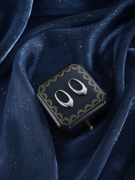 子佩集【时光漫溯】银S925耳环【FYE-1472】时尚扣环圆圈2601 商品图5