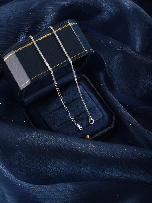 子佩集【澄境欢歌】银S925套链【PM2249-XF】项链培育宝石帕拉伊巴蓝碧玺2601 商品图4