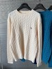 F013013春秋季新品男士圆领绞花羊毛针织衫 商品缩略图5