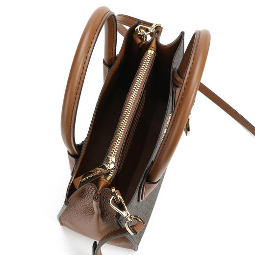 194900271889 迈克高仕MICHAEL KORS Mercer 时尚潮流百搭中号Logo印花皮革风琴式斜挎包【22X10X19CM】 商品图3