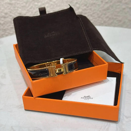 Hermes ClicH 黑金 手镯 商品图0