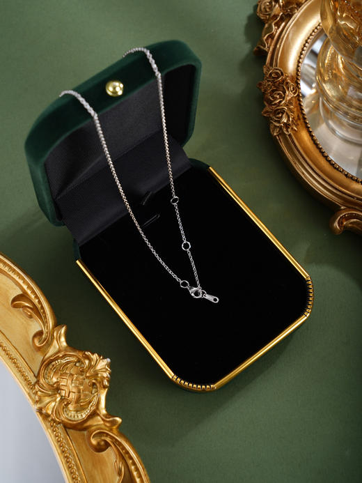 子佩集【灵魂契合】银S925套链【PYT5037-XF】项链培育宝石帕拉伊巴蓝碧玺2601 商品图7