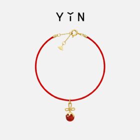 「怡」小糖球冰糖葫芦18K金手链万字结