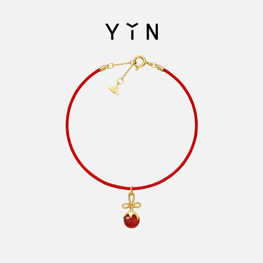 「怡」小糖球冰糖葫芦18K金手链万字结 商品图0