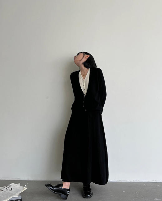 高智高阶随身假两件超细美利奴羊毛开衫毛衫 商品图11