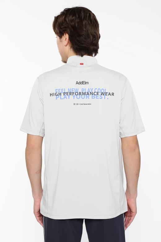 PING 高尔夫男士 夏季新款 字母印花立领透气舒适短袖T恤 商品图14