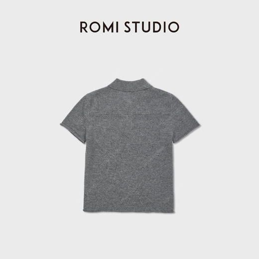 ROMI STUDIO“格雷高支”100%羊毛舒适Polo领毛织短袖 RWDSS61953 商品图2