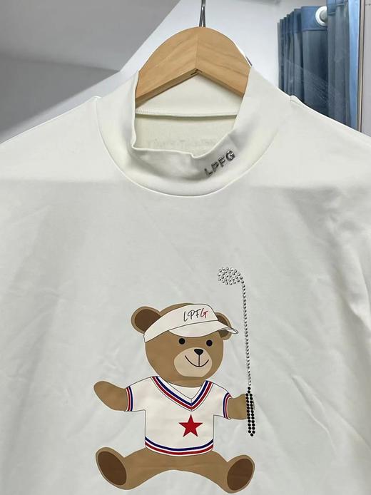 LPF GOLF男款秋冬内搭高尔夫小熊半高领打底长袖T恤 商品图5