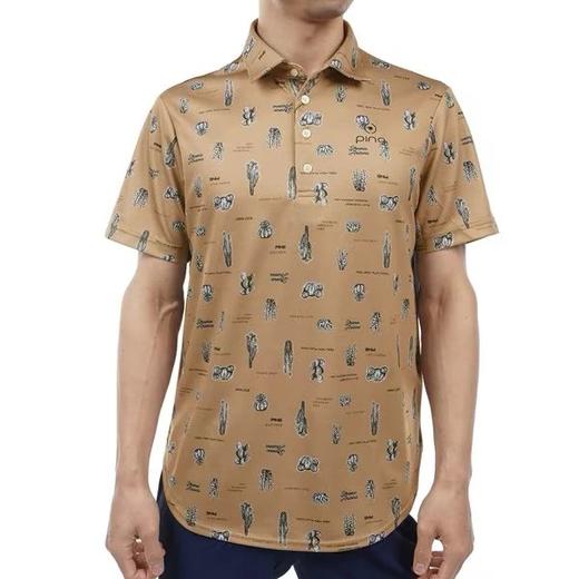 PING高尔夫男士仙人掌图案速干短袖 Polo 衫 商品图2