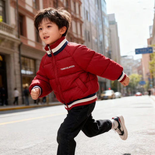 【秒杀】贝达鸭儿童棒球棉服秋冬款洋气时尚男童棉衣韩版女宝保暖外套90-150 商品图6
