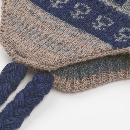 ROMI STUDIO“温暖包裹”羊毛混纺北欧提花编织护耳帽RWCWP07542 商品图3