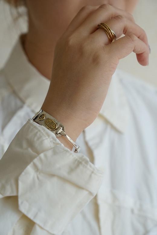 Atelier d'antan 银质古董勺形手镯(Crepe Spoon Bangle B122) 商品图4