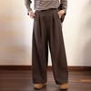 特绽019朵/棉闲·纯棉休闲感长款阔腿裤女2026春季新款垂感休闲裤 商品缩略图0