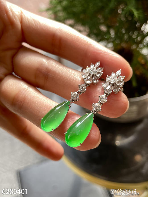 6280401，水滴耳坠。具体价格微信咨询 商品图3