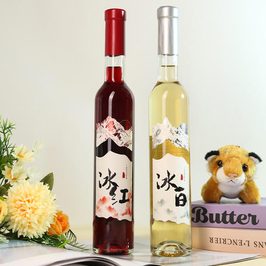 京东专送【买4送2,享礼盒+礼袋+海马刀】魅莱 雪岭琼浆冰白+丹麓琼浆冰红葡萄酒 375ml/瓶 商品图4