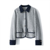 「预售」全新升级【铂金会员321/天猫429/差价108】(90713)洛诗琳羊毛粗花呢外套2026春季新款撞色小香风短外套 商品缩略图4