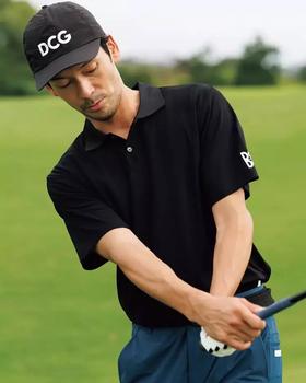 日本小众高尔夫品牌DCG男士网眼polo短袖