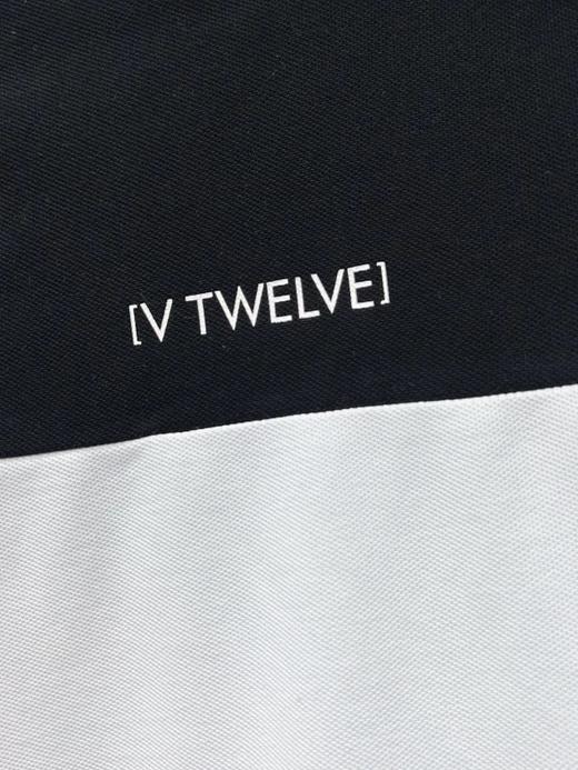 V12高尔夫男士拼色罗纹圆领吸汗速干字母短袖 商品图7